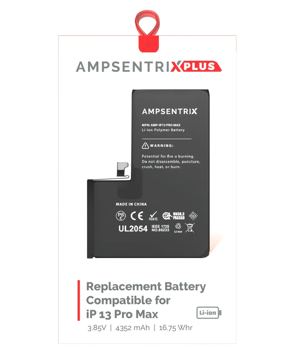 BATERÍA IPHONE 13 PRO MAX AMPSENTRIX PLUS
